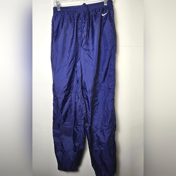 Vintage Men's Nike Windbreaker Track Pants With Leg Zipper, Size Large - Picture 1 of 5
